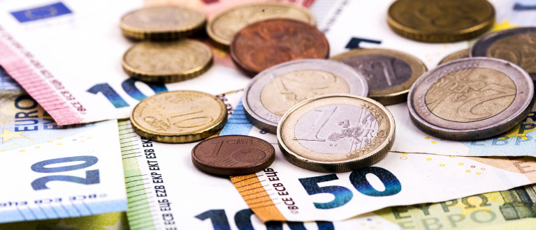 Euro munten en biljetten